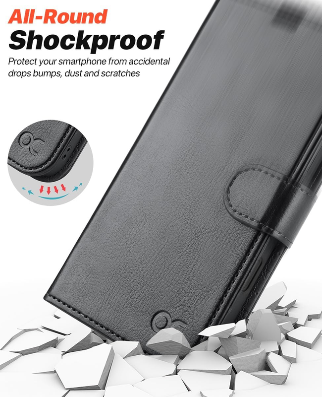 Compatible with iPhone 16 Pro Wallet Case with Card Holders Magnetic Detachable