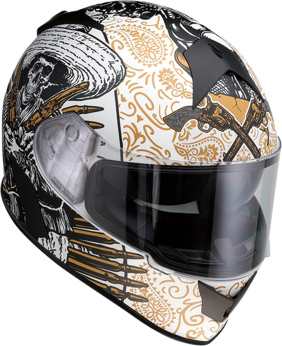Z1R [0101-14168] Warrant Sombrero Helmet XL White/Gold | eBay