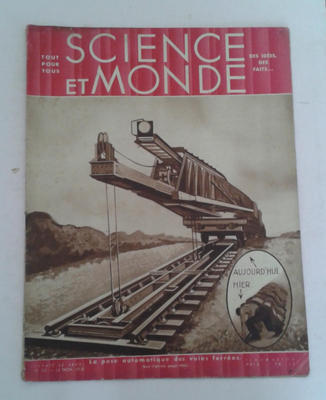 Science Et Monde No 26 12 11 1931 Rubber Railway BCG Vaccination