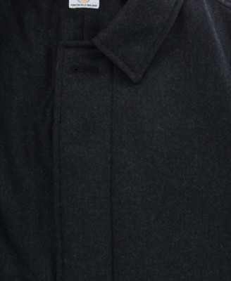 Pre-owned Luigi Borrelli $1600  Charcoal Gray Wool Solid Coat - (lb724171)