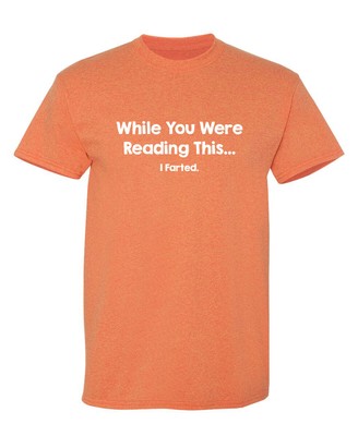 While You Were Reading This I Farted Sarcastic Humor Graphic Funny T Shirt