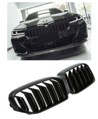   GRILL NIEREN BMW 5er G30 G31 LCI DOPPELSTEG GLANZ SCHWARZ NEU