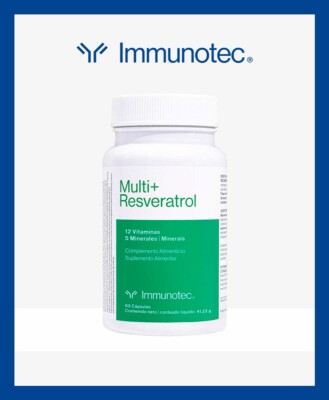 IMMUNOTEC ▷MULTI + RESVERATROL (60 CÁPSULAS) - ADQUIERE EL PRODUCTO ORIGINAL