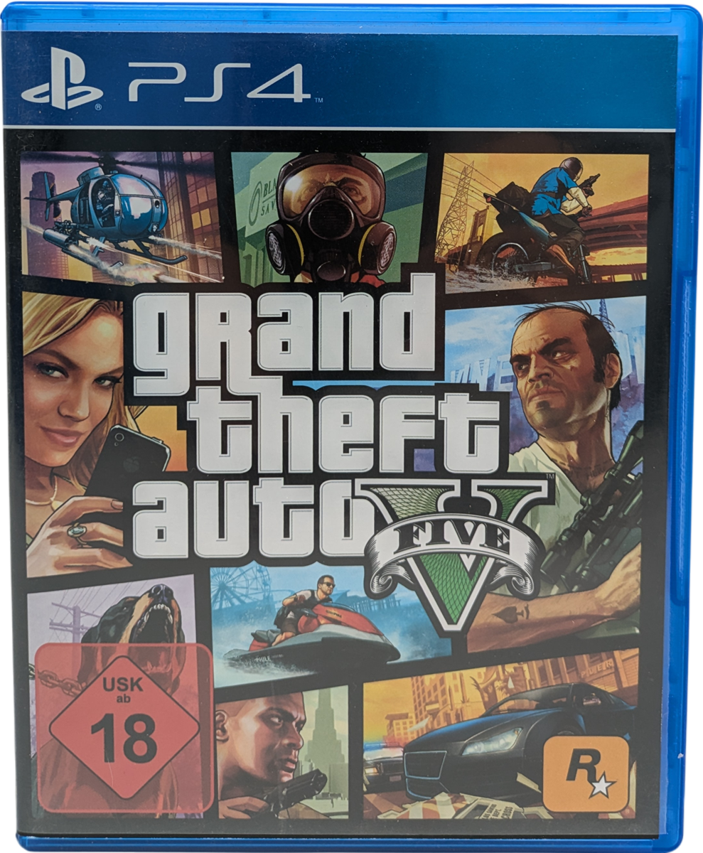 Grand Theft Auto V - GTA V - Sony Playstation 4 Spiel - PS4 - Mit Karte!