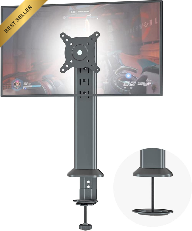 Single Desk Monitor Arm Mount Stand Fit for 13 Inch to 34 Inch Flat Curved Compu
