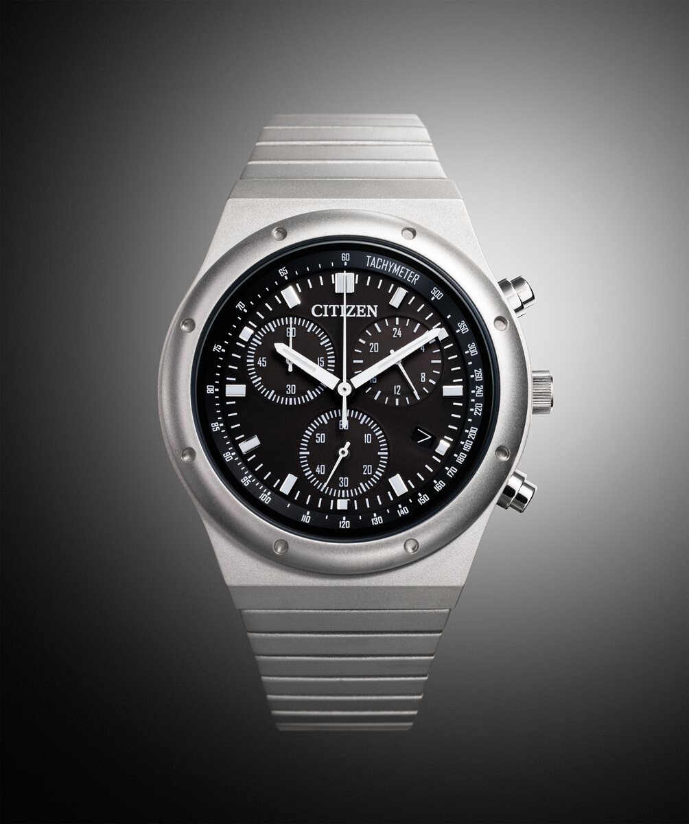 Pre-owned Citizen Collection Record Label 1984 Chronograph At2540-57e Eco Drive Watch 2023
