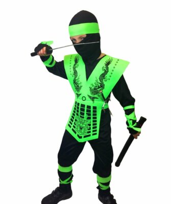 Kids Ninja Costume Cobra Eagle Kombat Karate Child Boys Girl Halloween Outfit