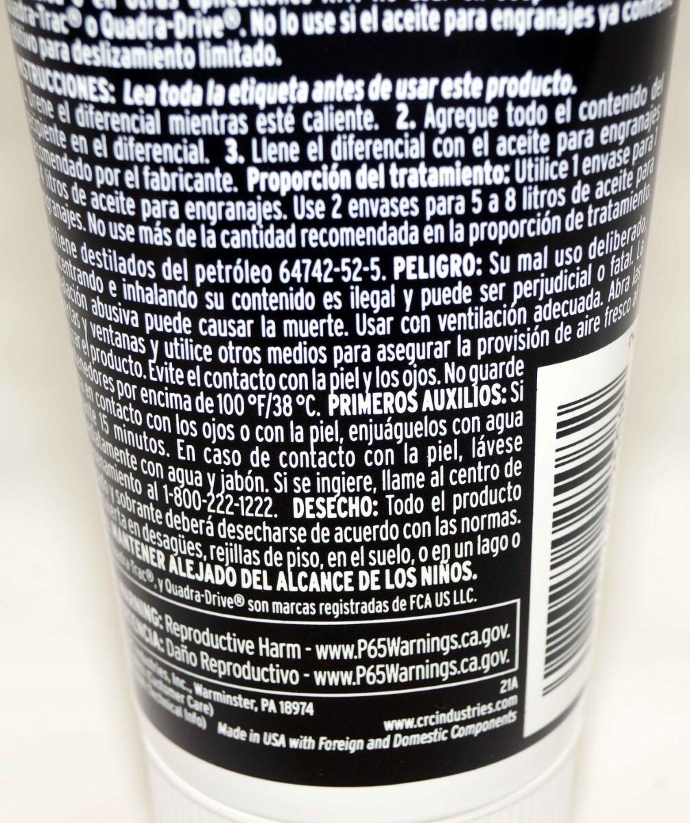 CRC 402508 Trans-X Posi-Trac Limited Slip Gear Oil Additive 7 fl oz K&W