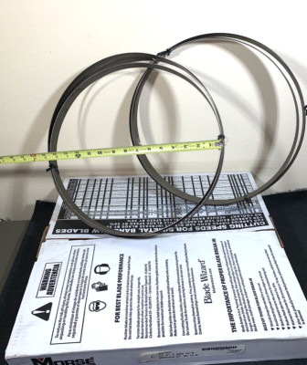 (2) together bandsaw blades Morse 11 foot 6'' x 1'' W x 0.035''  14 R bi-metal phtp