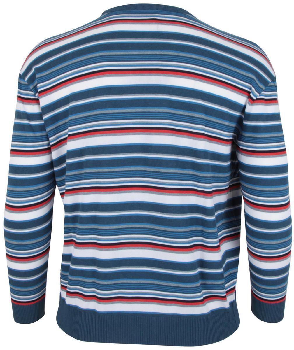 Pre-owned Paul & Shark Yachting Men's Pullover Sweater Jumper Size 3xl 100% Cotton Striped In Multicolor