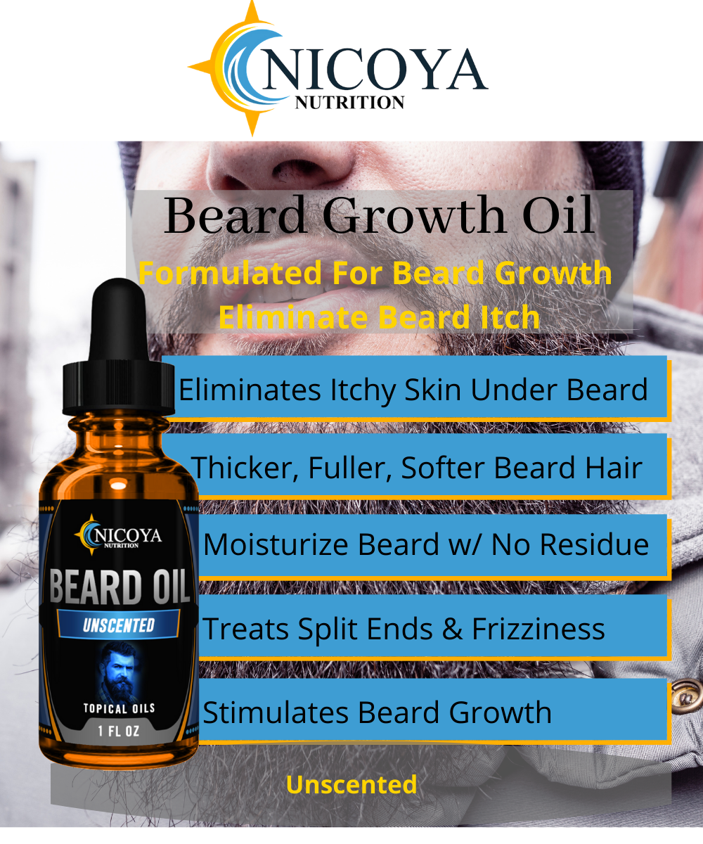Beard Growth Oil- Fast Growing Beard Mustache Facial Hair oil for Men 15+ Scents