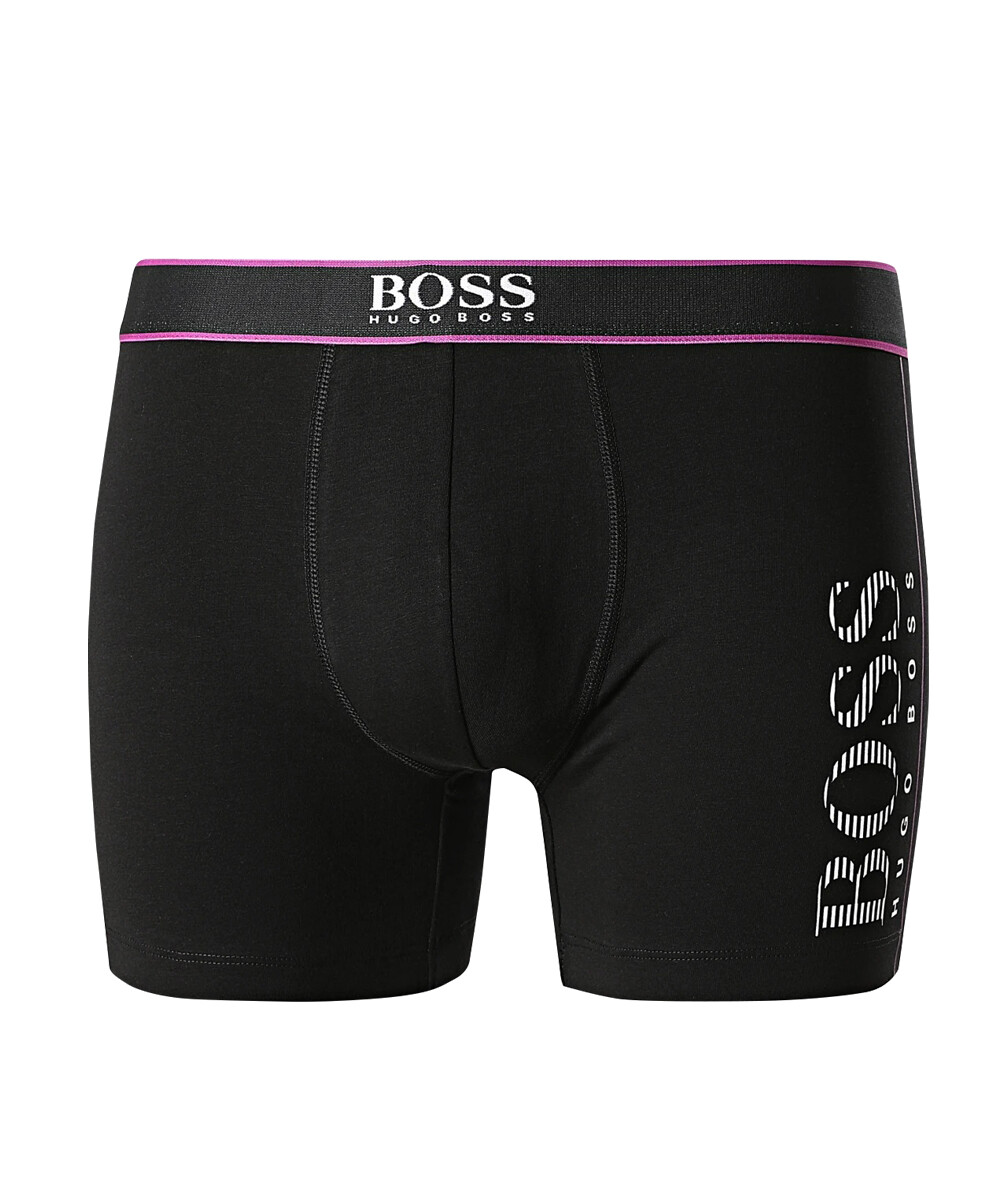 

Мужские трусы-боксеры HUGO BOSS с полосатым логотипом черного цвета 50462998 001, Черный, HUGO BOSS 50462998 001