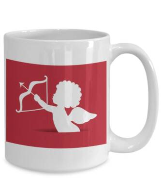 Cupid vector mug, cupid vector coffee cup, cupid vector kitchen decor