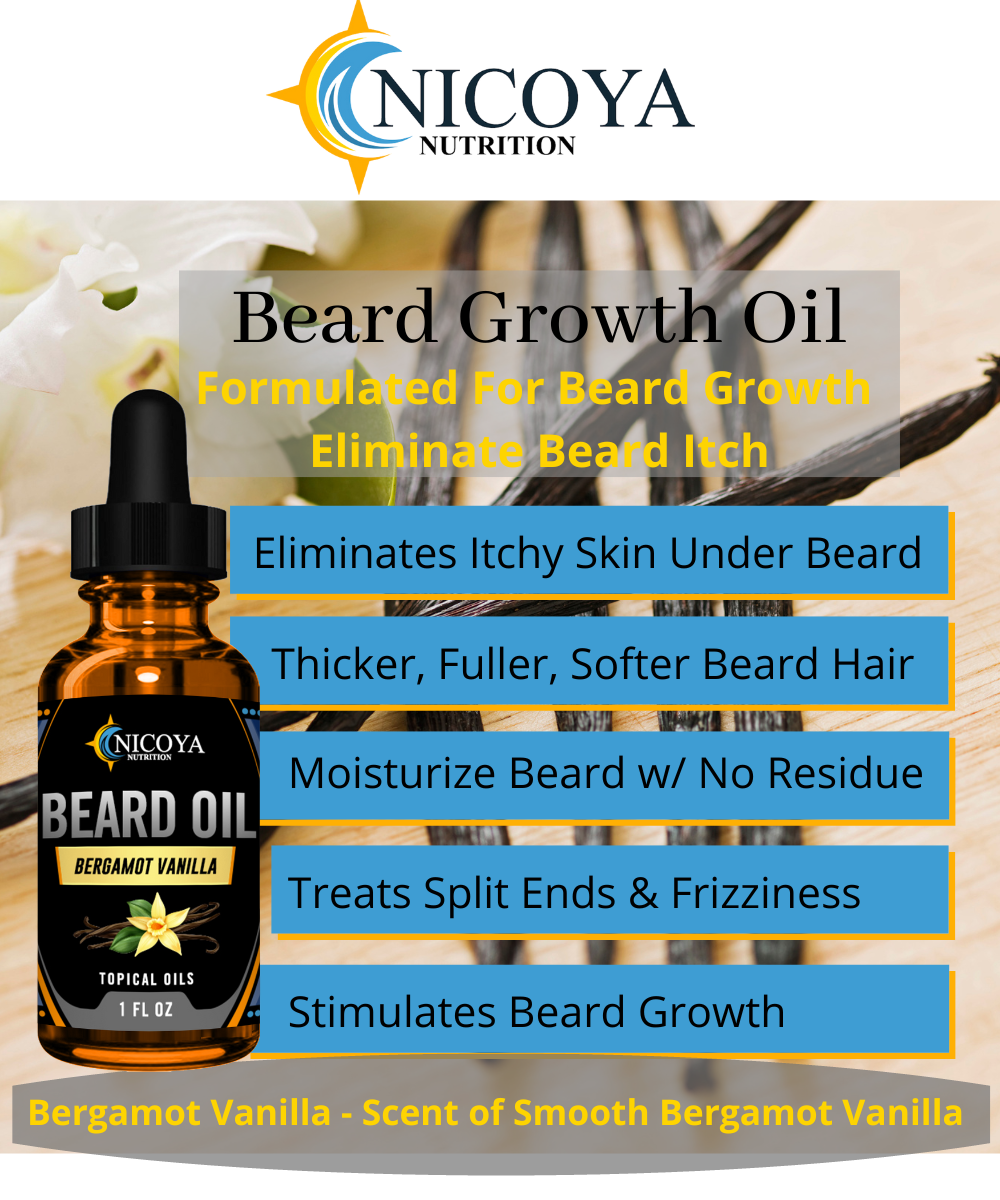 Beard Growth Oil- Fast Growing Beard Mustache Facial Hair oil for Men 15+ Scents
