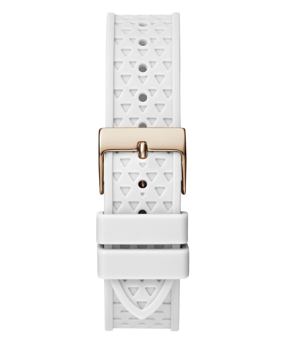 Pre-owned Guess Ladies Watch Wristwatch Zest Gw0694l1 Silicone Skin