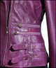 FC JESSIE LILA NEU DAMEN DAMEN ROCK SCHICK BIKER RETRO ECHTES LAMMLEDER JACKE
