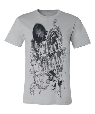 Batman Dark Knight Vintage Graffiti Mens Shirt, X-Large