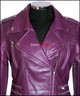FC JESSIE LILA NEU DAMEN DAMEN ROCK SCHICK BIKER RETRO ECHTES LAMMLEDER JACKE