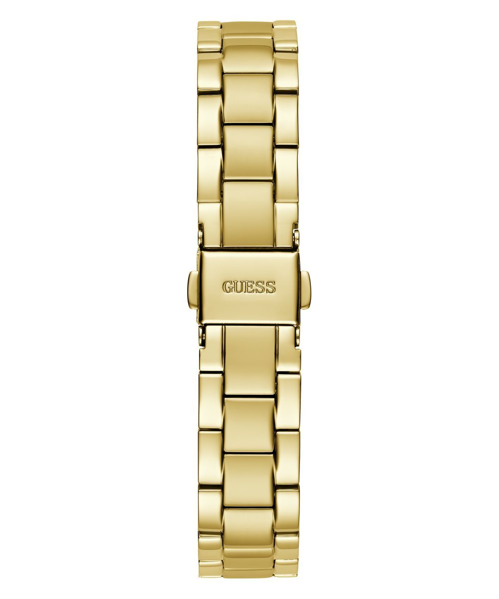 Pre-owned Guess Ladies Watch Wristwatch Mini Luna Gw0687l2 Stainless Steel Gold