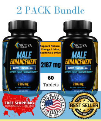Male Enhancement Boost Testosterone, Drive, Libido, Stamina & Energy  2 PK 120CT