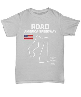 Track Outline Road America Speedway shirt - Unisex Tee