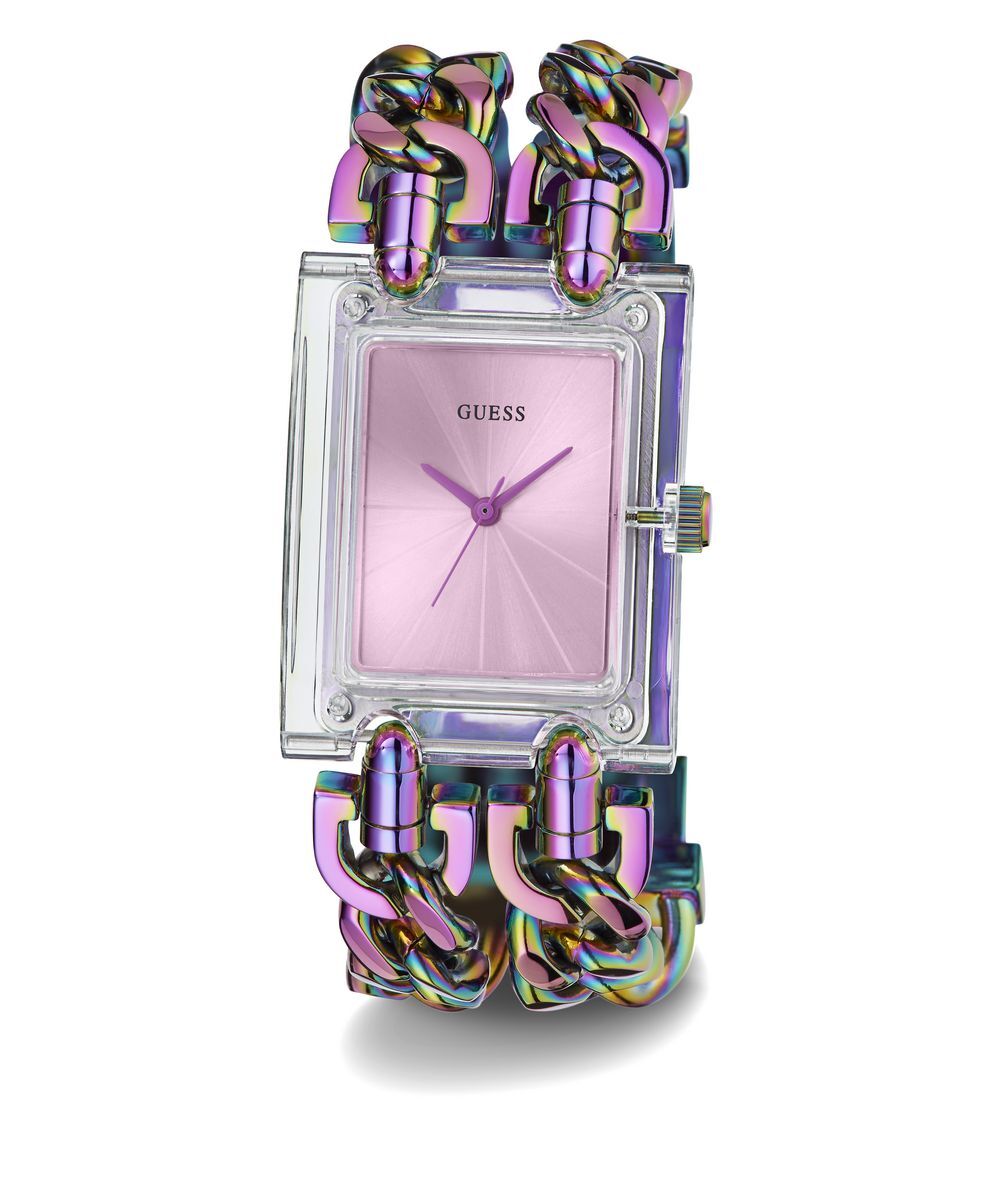 Pre-owned Guess Ladies Watch Wristwatch Mod Heavy Metal Gw0669l2