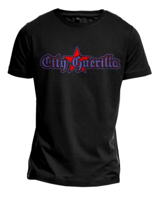 T-Shirt "CITY GUERILLA - LOGO" Punk HC Hardcore Streetwear Stern Autonom Antifa 