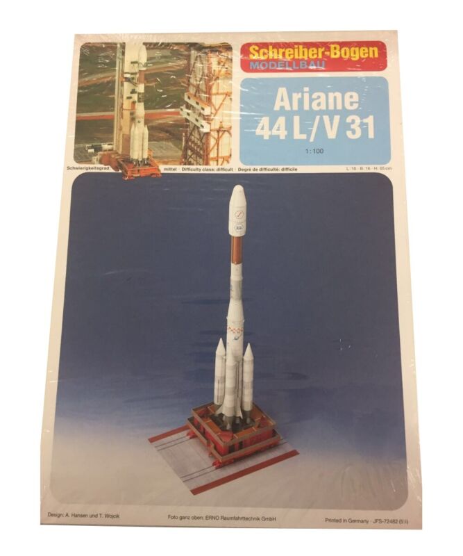 Writer-Sheet Modelmaking Ariane 1487.8oz/V31 (2.WAHL) Papercraft Kit From 7 J