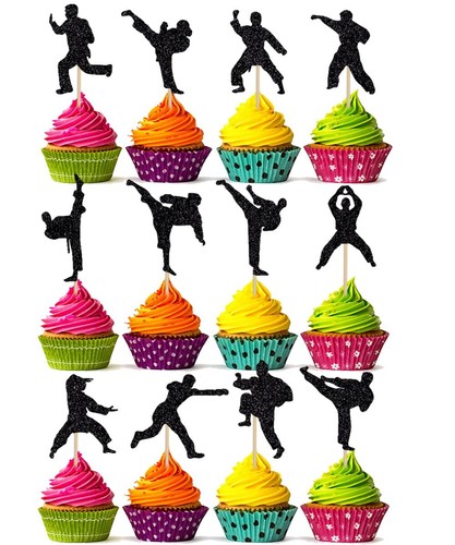 Taekwondo Themed Cupcake Toppers