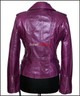 FC JESSIE LILA NEU DAMEN DAMEN ROCK SCHICK BIKER RETRO ECHTES LAMMLEDER JACKE