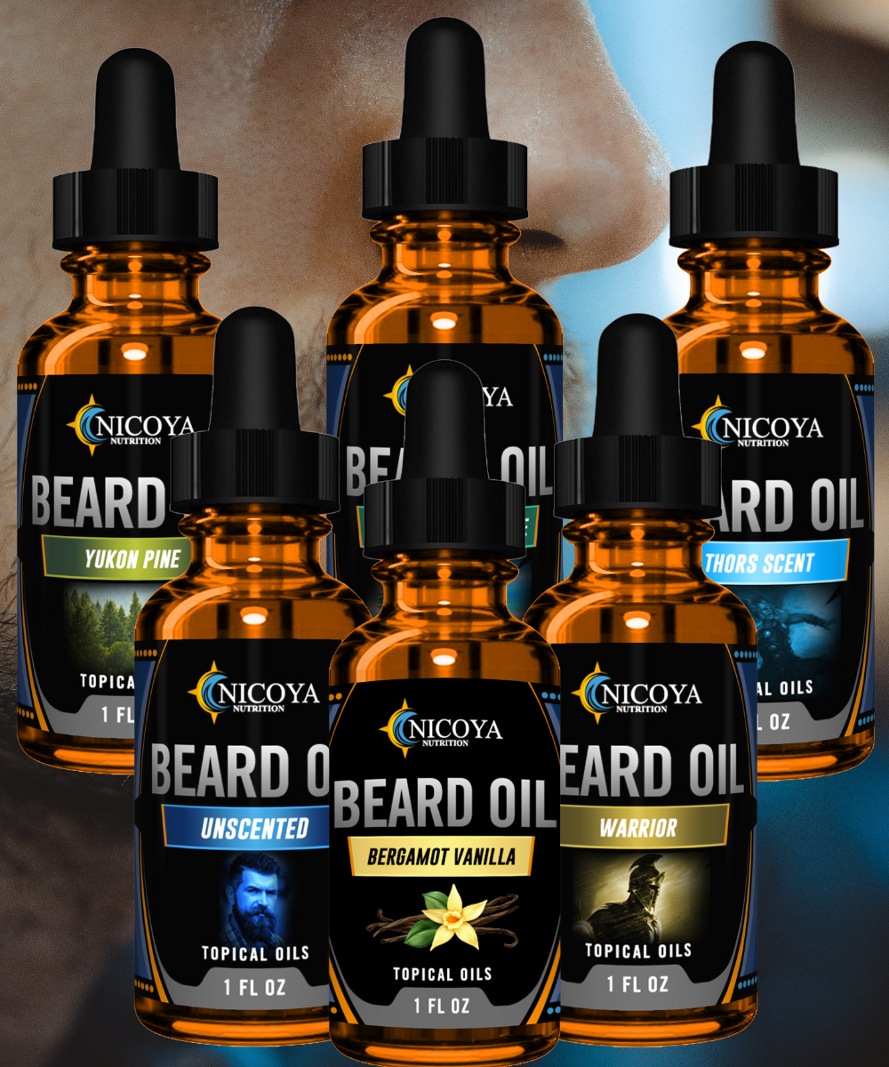 Beard Growth Oil- Fast Growing Beard Mustache Facial Hair oil for Men 15+ Scents