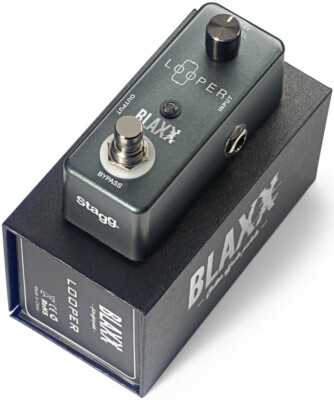 Stagg Blaxx BX-Loop Looper Pedal for Guitar and Bass 10-minute Loop w/ USB Cable