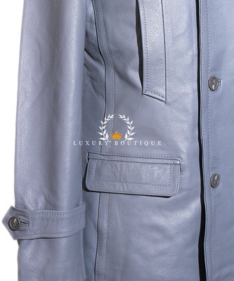 L.B HERREN KRIEGSMARINE GRAU DEUTSCH U-BOOT SEEMANNSJACKE RINDSLEDER DECK JACKE