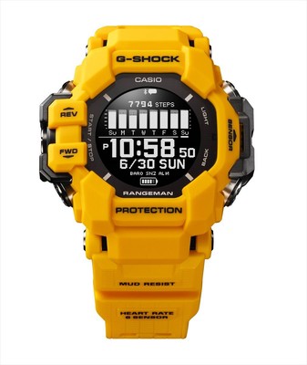 Pre-owned Casio Rangeman Gpr-h1000-9jr Black Gps Heart Rate Unisex Watch In Box