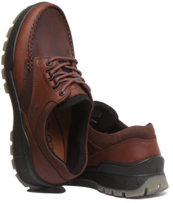 Pre-owned Ecco Track 25 Low A- Gore Tex Mens Sneaker In Brown Size Us 7 - 13