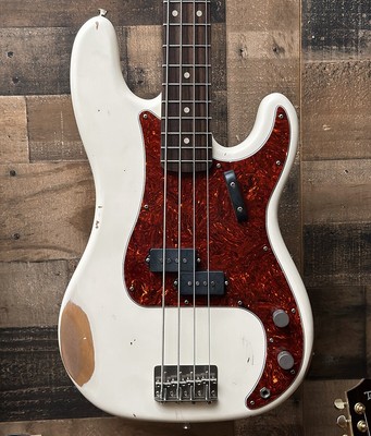 Nash PB-63 Olympic White Electric Bass Guitar - with Hard Case