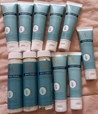 Eucalyptus Tea Bath Pearls Confetti Lotion Conditioner Hand Cream Spa Gift Lot