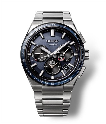 Pre-owned Seiko Astron Sbxc109 Silver Blue Gps Solar Metal Band Men`s Watch In Box