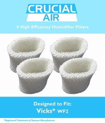4 Vicks WF2 Humidifier Filters Fit V3500N V3100 amp V3900 Series Model  WF2