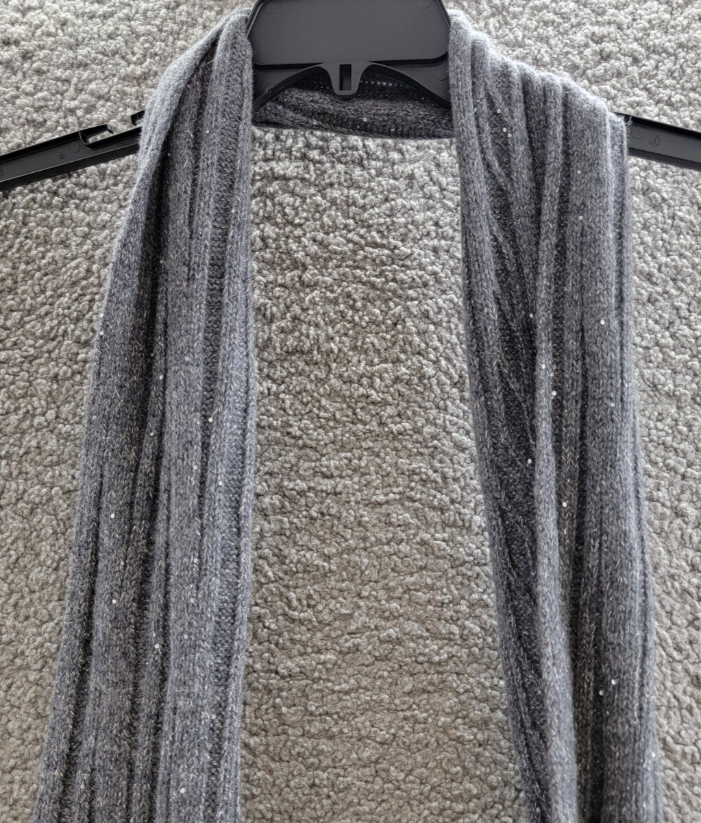 Adrienne Landau Wool The Lyla Scarf Women's One Size Storm Front - Picture 10 of 13