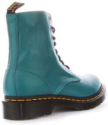 Pre-owned Dr. Martens Dr Martens 1460 Pascal Virgina 8 Eyelet Vintage Womens Boot Teal Us 4 - 9