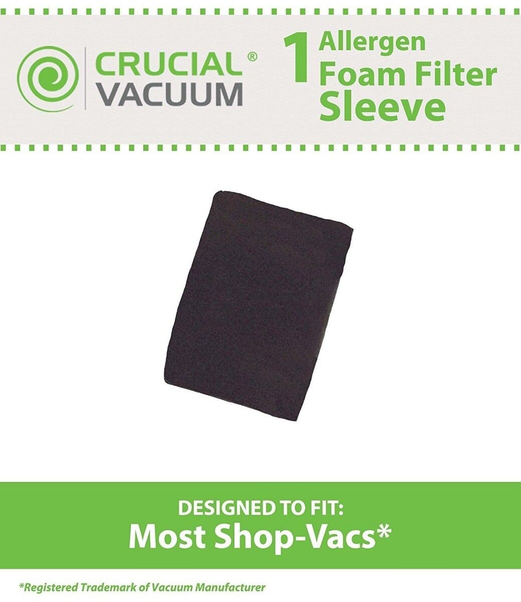 CRUCIAL Foam Filters Fit Shop-Vac® vacuum may use instead o