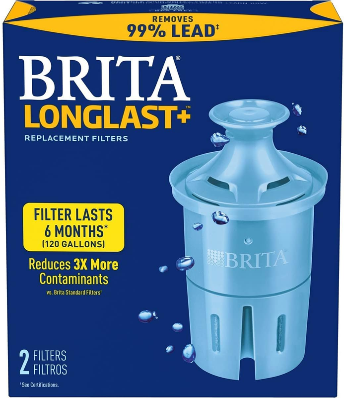 Elite Water Filter Replacements for Pitchers and Dispensers, Reduces 99% of Lead