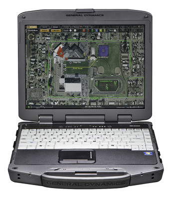 Rugged Itronix GD8000 Touchscreen GPS Backlit Chartplotter Marine OptFingerprint