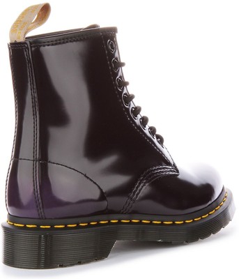 Pre-owned Dr. Martens Dr Martens 1460 Vegan Oxford Lace Up Ankle Mens Boot Black Purple Us 7 - 13