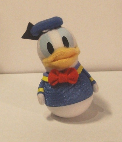 Rare Disney Tomy Tumbling Toy Donald Duck Vintage Swing Mascot New in Box Japan
