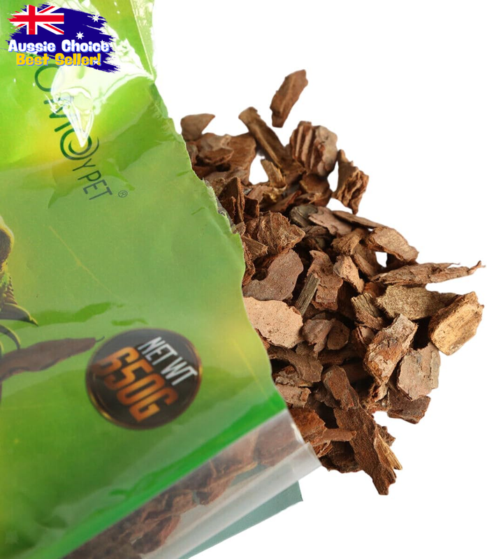 Bark Reptile Bedding for Lizards Snakes Tortoises 1.43lbs - Humidity Control