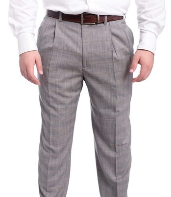 

Классический крой: серые брюки в клетку и светло-коричневые шерстяные классические брюки в клетку от Ralph Lauren, Серый