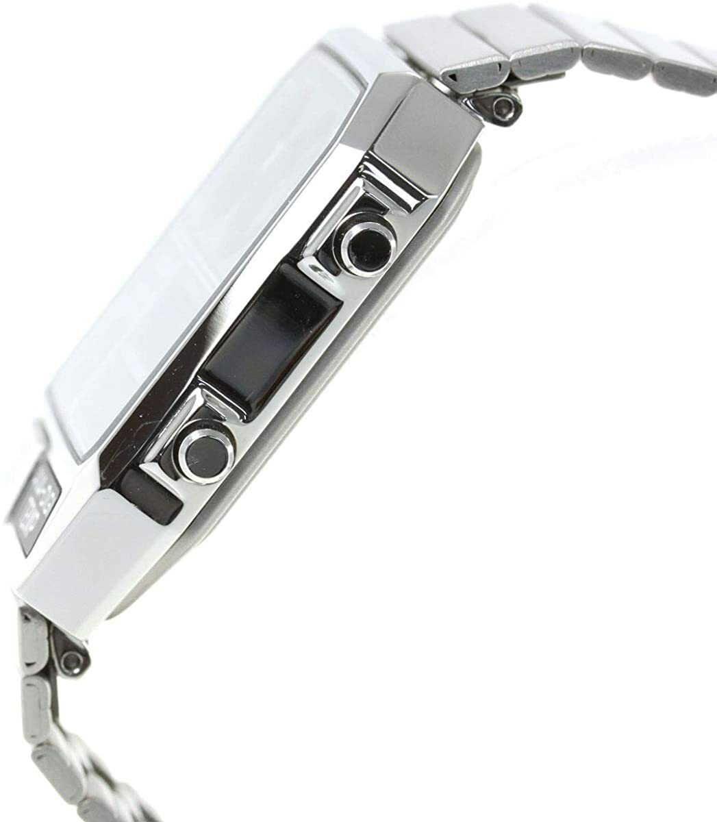 Pre-owned Citizen Ana-digi Temp Jg2101-78e Silver Analog Digital Men Watch From Japan
