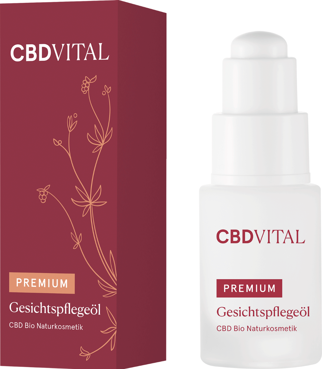Premium Gesichtspflegeöl 20ml, Bio Naturkosmetik, glättend, rekonstruierend,